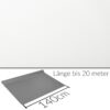 Kunstleder Meterware Leder Stoff Lederimitat 140cm Breit Schneeweiß