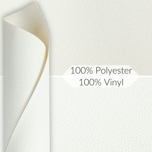 Kunstleder Meterware Leder Stoff Lederimitat 140cm Breit Weiß – 100x140cm