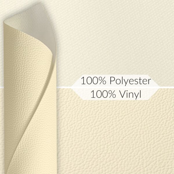 Kunstleder Meterware Leder Stoff Lederimitat 140cm Breit Creme – 100x140cm