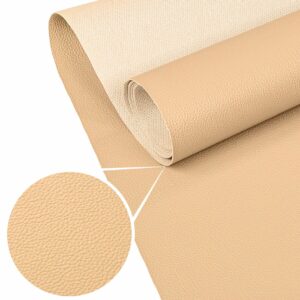 Kunstleder Meterware Leder Stoff Lederimitat 140cm Breit Beige