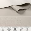 Kunstleder Meterware Leder Stoff Lederimitat 140cm Breit Beigegrau – 100x140cm