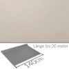 Kunstleder Meterware Leder Stoff Lederimitat 140cm Breit Beigegrau – 100x140cm