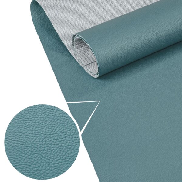 Kunstleder Meterware Leder Stoff Lederimitat 140cm Breit Blassblau – 100x140cm