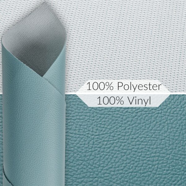 Kunstleder Meterware Leder Stoff Lederimitat 140cm Breit Blassblau – 100x140cm
