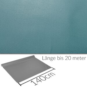 Kunstleder Meterware Leder Stoff Lederimitat 140cm Breit Blassblau