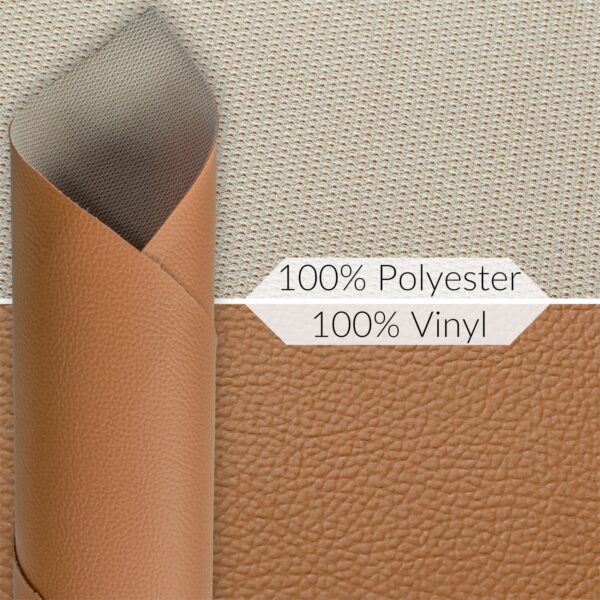 Kunstleder Meterware Leder Stoff Lederimitat 140cm Breit Senf – 100x140cm