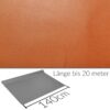 Kunstleder Meterware Leder Stoff Lederimitat 140cm Breit Orange