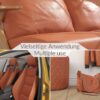 Kunstleder Meterware Leder Stoff Lederimitat 140cm Breit Orange