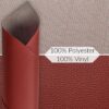 Kunstleder Meterware Leder Stoff Lederimitat 140cm Breit Dunkelrot – 100x140cm