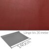 Kunstleder Meterware Leder Stoff Lederimitat 140cm Breit Dunkelrot – 100x140cm