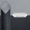Kunstleder Meterware Leder Stoff Lederimitat 140cm Breit Anthrazit – 100x140cm