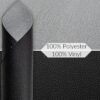 Kunstleder Meterware Leder Stoff Lederimitat 140cm Breit Schwarz – 100x140cm