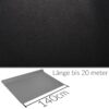 Kunstleder Meterware Leder Stoff Lederimitat 140cm Breit Schwarz – 100x140cm