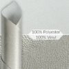 Kunstleder Meterware Leder Stoff Lederimitat 140cm Breit Silber Metallic