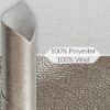 Kunstleder Meterware Leder Stoff Lederimitat 140cm Breit Moosgrau Metallic