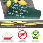 Küchenläufer waschbar Küchenteppich rutschfest Sprinty Limoncello 52cm Breite