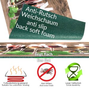 Küchenläufer waschbar Küchenteppich rutschfest Sprinty Degustazioni 52cm Breite