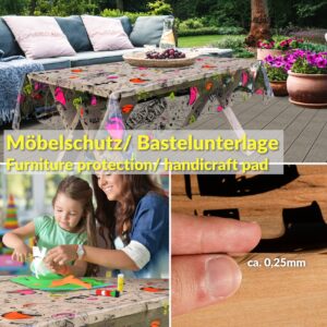 Transparente Tischdecke Vinyl Tischfolie Folie Tischschutzfolie 0,25mm mit Muster Coffee