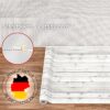 Stoff Tischdecke abwaschbar Tischwäsche Textil Tischtuch Baumwolle Polyester Holz Grau Outdoor Tischdecke Gartentischdecke