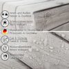 Stoff Tischdecke abwaschbar Tischwäsche Textil Tischtuch Baumwolle Polyester Holz Grau Outdoor Tischdecke Gartentischdecke