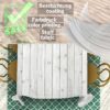 Stoff Tischdecke abwaschbar Tischwäsche Textil Tischtuch Baumwolle Polyester Holz Grau Outdoor Tischdecke Gartentischdecke