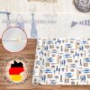 Stoff Tischdecke abwaschbar Tischwäsche Textil Tischtuch Baumwolle Polyester Maritim Outdoor Tischdecke Gartentischdecke