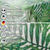 Stoff Tischdecke abwaschbar Tischwäsche Textil Tischtuch Baumwolle Polyester Tropik Outdoor Tischdecke Gartentischdecke – 90x130cm, Schnittkante