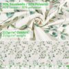 Stoff Tischdecke abwaschbar Tischwäsche Textil Tischtuch Baumwolle Polyester Botanika Outdoor Tischdecke Gartentischdecke – 90x130cm, Schnittkante