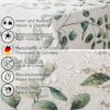 Stoff Tischdecke abwaschbar Tischwäsche Textil Tischtuch Baumwolle Polyester Botanika Outdoor Tischdecke Gartentischdecke – 90x130cm, Schnittkante