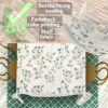 Stoff Tischdecke abwaschbar Tischwäsche Textil Tischtuch Baumwolle Polyester Botanika Outdoor Tischdecke Gartentischdecke – 90x130cm, Schnittkante