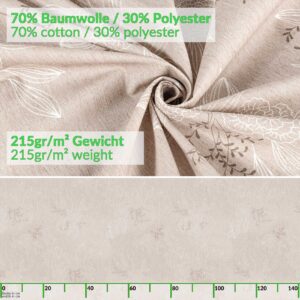 Stoff Tischdecke abwaschbar Tischwäsche Textil Tischtuch Baumwolle Polyester Japondi Beige Outdoor Tischdecke Gartentischdecke