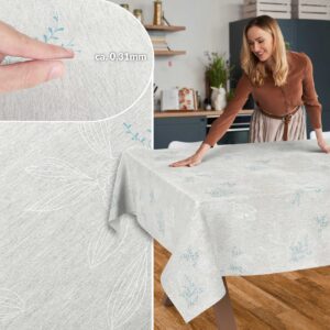 Stoff Tischdecke abwaschbar Tischwäsche Textil Tischtuch Baumwolle Polyester Japondi Grau Outdoor Tischdecke Gartentischdecke