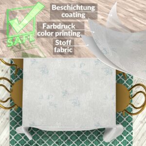 Stoff Tischdecke abwaschbar Tischwäsche Textil Tischtuch Baumwolle Polyester Japondi Grau Outdoor Tischdecke Gartentischdecke