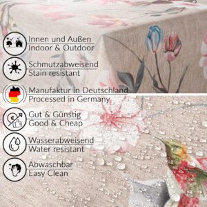 Stoff Tischdecke abwaschbar Tischwäsche Textil Tischtuch Baumwolle Polyester Kalibri Outdoor Tischdecke Gartentischdecke