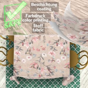 Stoff Tischdecke abwaschbar Tischwäsche Textil Tischtuch Baumwolle Polyester Kalibri Outdoor Tischdecke Gartentischdecke
