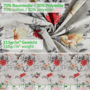 Stoff Tischdecke abwaschbar Tischwäsche Textil Tischtuch Baumwolle Polyester Flora Outdoor Tischdecke Gartentischdecke