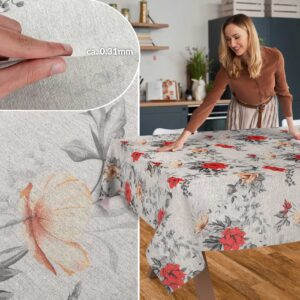 Stoff Tischdecke abwaschbar Tischwäsche Textil Tischtuch Baumwolle Polyester Flora Outdoor Tischdecke Gartentischdecke