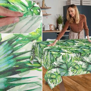 Stoff Tischdecke abwaschbar Tischwäsche Textil Tischtuch Baumwolle Polyester Palmen Outdoor Tischdecke Gartentischdecke