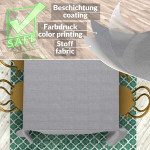 Stoff Tischdecke abwaschbar Tischwäsche Textil Tischtuch Baumwolle Polyester Dunkelgrau Outdoor Tischdecke Gartentischdecke