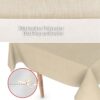 Wachstuchtischdecke abwaschbar Tischdecke Wachstuch Textileffekt Prägung Chic & Charme Beige Breite 140cm