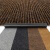 Flurläufer Fahrzeugteppich Schmutzfangmatte Sauberlaufmatte Läufer rutschfest STRIBET Breite 100cm Dunkelbraun