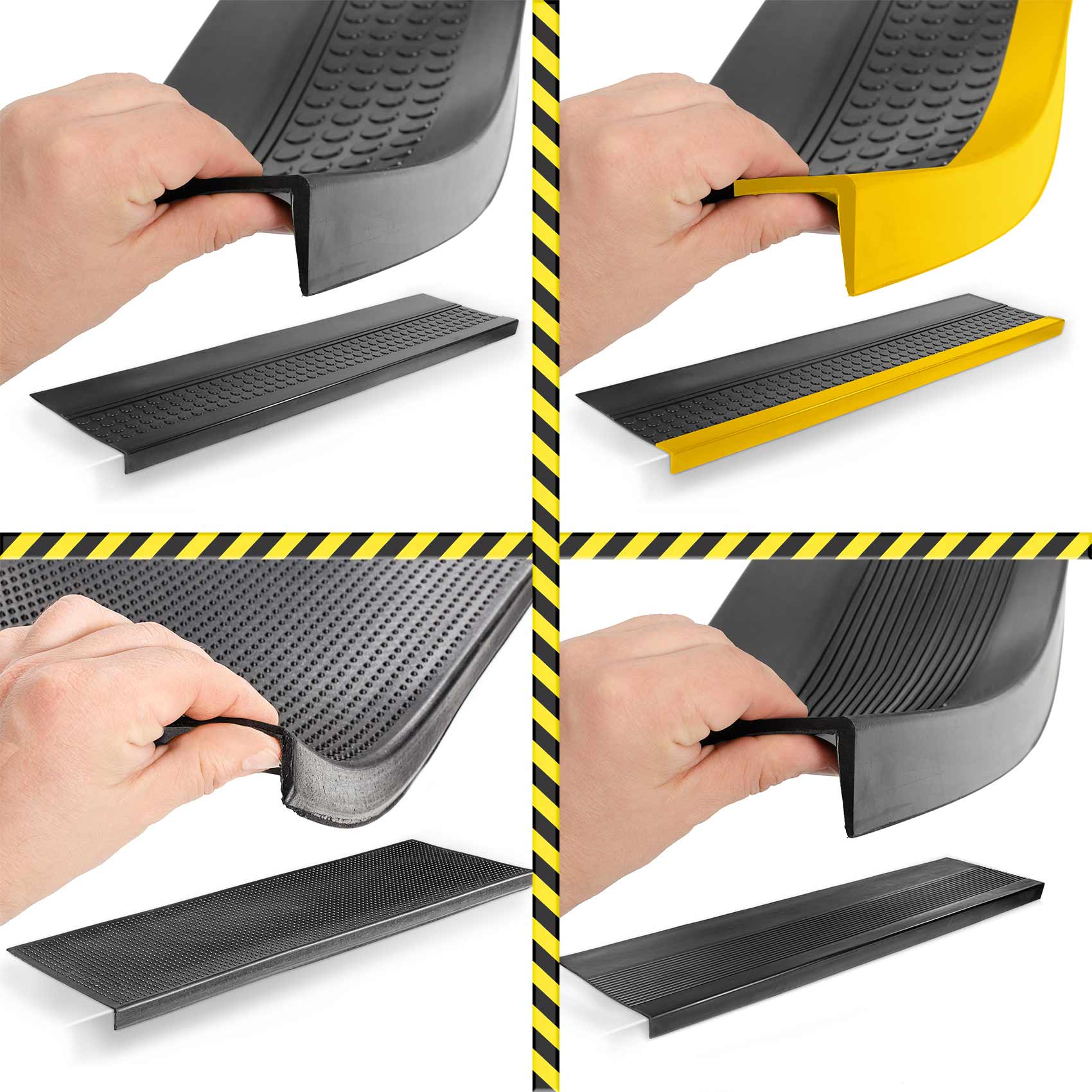 Stufenmatten Gummi TreppenschutzTreppenmatte Breite 30cm Stufenschutz Sicherheitsmatte