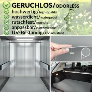 Nisorpa Gummimatten Gummimatte Meterware Bodenmatte Schutzmatte  Garagenboden Bodenschutzmatte Gummiläufer Antirutschmatte Gummi Matte für  Keller, Werkstatt, Garage