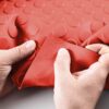 Gummiläufer Antirutsch Premium TPE Geruchsarm Bodenbelag Noppen Muster Rot 3mm Stark 100 cm Breite – 50 x 100cm