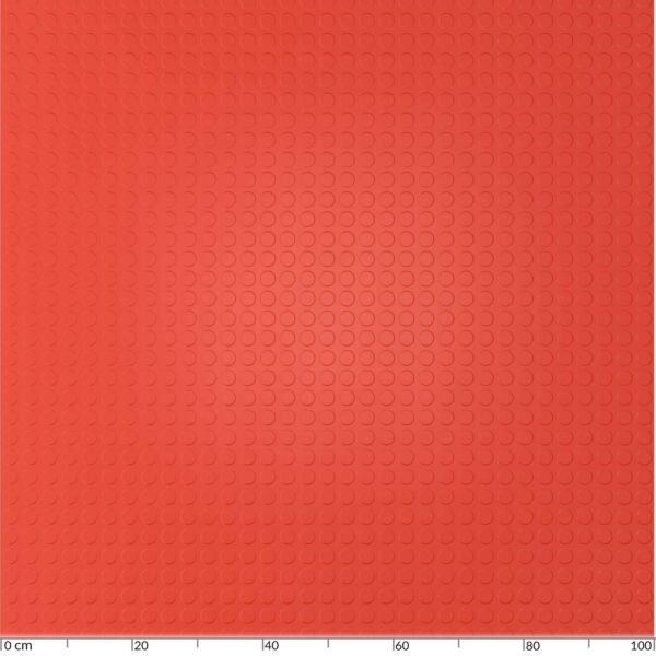 Gummiläufer Antirutsch Premium TPE Geruchsarm Bodenbelag Noppen Muster Rot 3mm Stark 100 cm Breite – 50 x 100cm