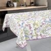 Wachstuch Tischdecke abwaschbar Wachstischdecke Meterware Rechteck Blumen Outdoor Gartentischdecke 160cm Breite – 100x160cm, Schnittkante