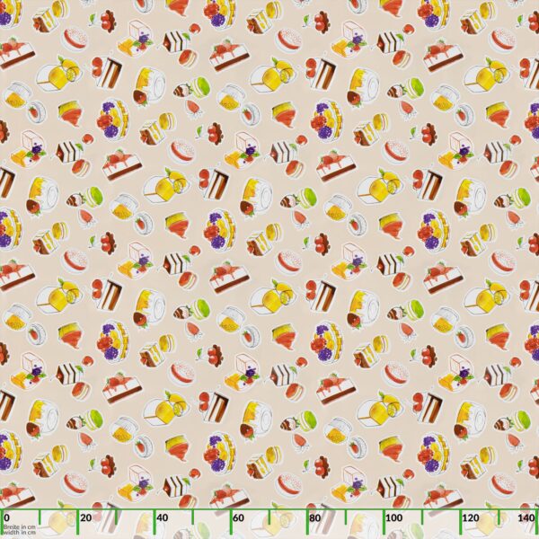 Wachstuch Tischdecke abwaschbar Wachstischdecke Meterware Rechteck Nachtisch Beige Outdoor Tischdecke Gartentischdecke – 90x130cm, Schnittkante
