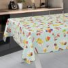 Wachstuch Tischdecke abwaschbar Wachstischdecke Meterware Nachtisch Mint Outdoor Tischdecke Gartentischdecke – 90x130cm, Schnittkante