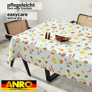 Wachstuch Tischdecke abwaschbar Wachstischdecke Meterware Nachtisch Mint Outdoor Tischdecke Gartentischdecke