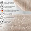 Wachstuchtischdecke Tischdecke abwaschbar Indoor Outdoor Gartentischdecke Falschuni Beige160cm Breite Meterware